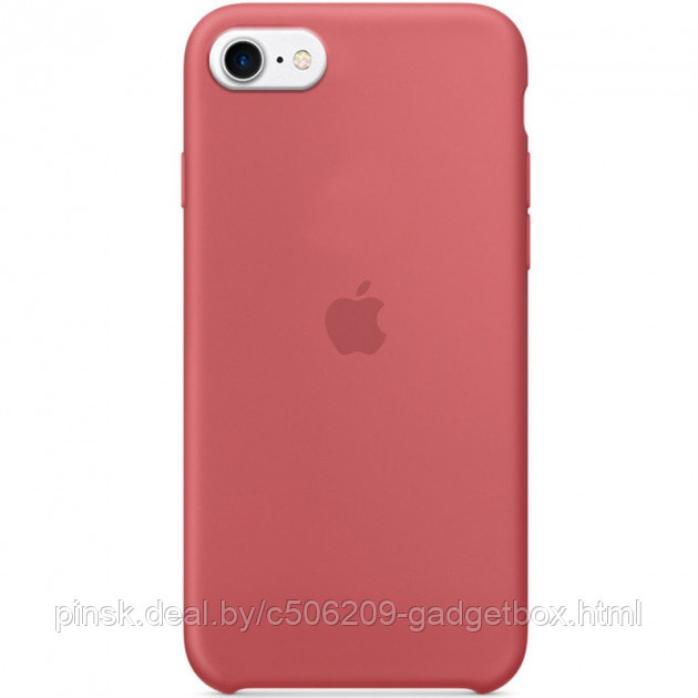 Чехол Silicone Case для Apple iPhone 7 / iPhone 8 / SE 2020, #25 Camellia (Красная роза) - фото 1 - id-p130057930