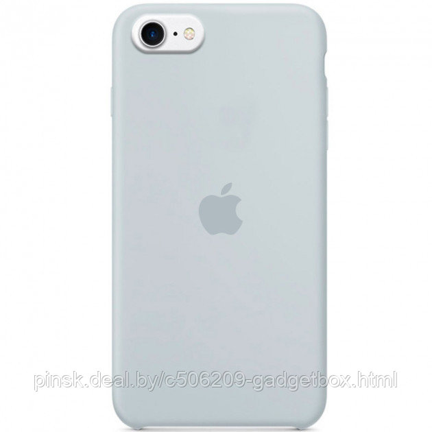 Чехол Silicone Case для Apple iPhone 7 / iPhone 8 / SE 2020, #26 Mist blue (Серый) - фото 1 - id-p130057931