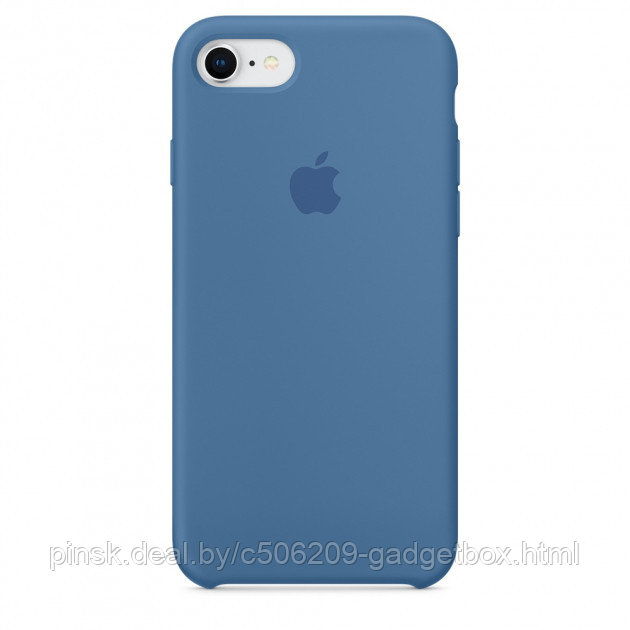 Чехол Silicone Case для Apple iPhone 7 / iPhone 8 / SE 2020, #38 Denim blue (Стальной синий) - фото 1 - id-p130057943