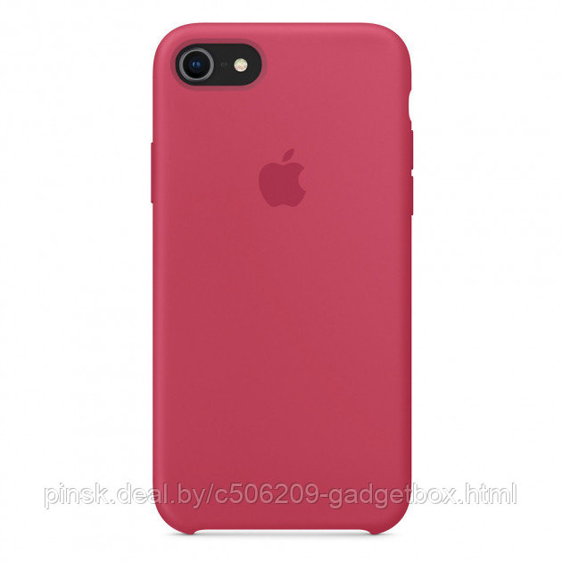 Чехол Silicone Case для Apple iPhone 7 / iPhone 8 / SE 2020, #39 Red raspberry (Малиновый) - фото 1 - id-p130057944