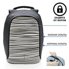 Рюкзак-антивор XD Design Bobby Compact Print Zebra, фото 2