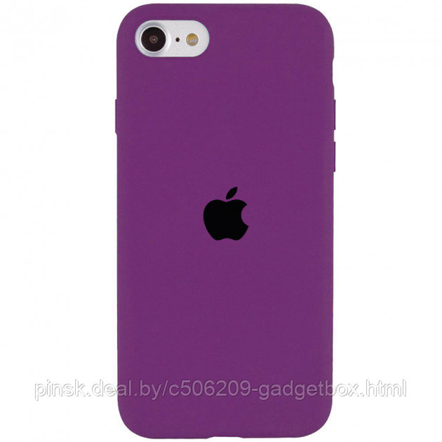 Чехол Silicone Case для Apple iPhone 7 / iPhone 8 / SE 2020, #52 Grape purple (Марсала) - фото 1 - id-p130057957