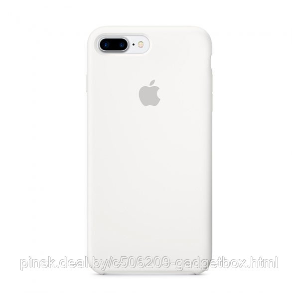 Чехол Silicone Case для Apple iPhone 7 Plus / iPhone 8 Plus, #9 White (Белый) - фото 1 - id-p130057984