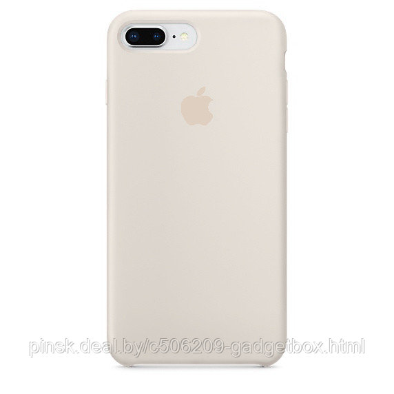 Чехол Silicone Case для Apple iPhone 7 Plus / iPhone 8 Plus, #10 Antique white (Античный белый) - фото 1 - id-p130057985