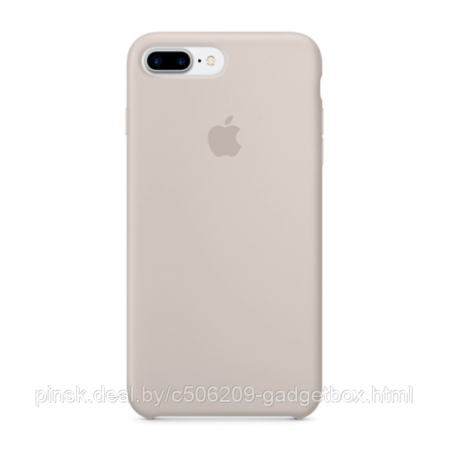 Чехол Silicone Case для Apple iPhone 7 Plus / iPhone 8 Plus, #11 Stone (Светло-серый) - фото 1 - id-p130057986