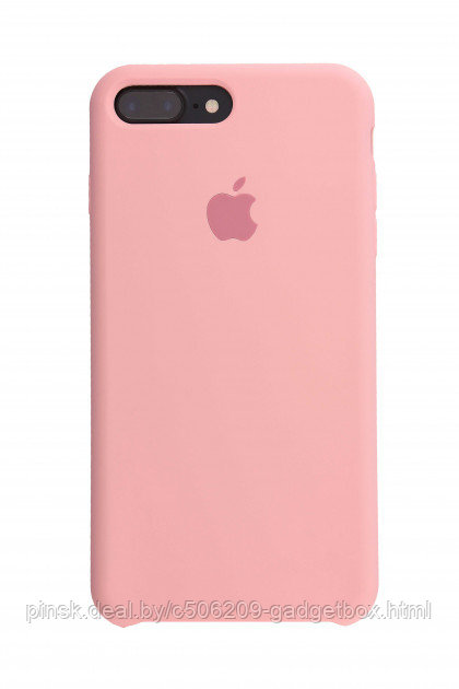 Чехол Silicone Case для Apple iPhone 7 Plus / iPhone 8 Plus, #12 Pink (Розовый) - фото 1 - id-p130057987