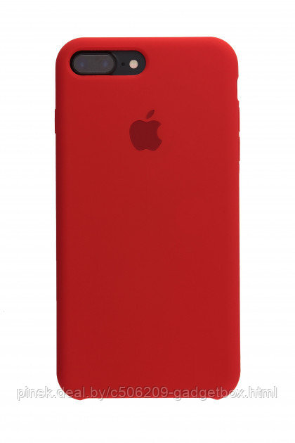 Чехол Silicone Case для Apple iPhone 7 Plus / iPhone 8 Plus, #14 Red (Красный) - фото 1 - id-p130057989