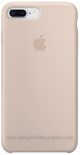 Чехол Silicone Case для Apple iPhone 7 Plus / iPhone 8 Plus, #19 Pink sand (Розовый песок) - фото 1 - id-p130057994