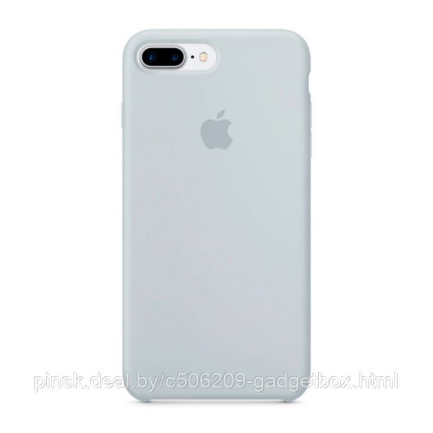 Чехол Silicone Case для Apple iPhone 7 Plus / iPhone 8 Plus, #26 Mist blue (Серый) - фото 1 - id-p130058001