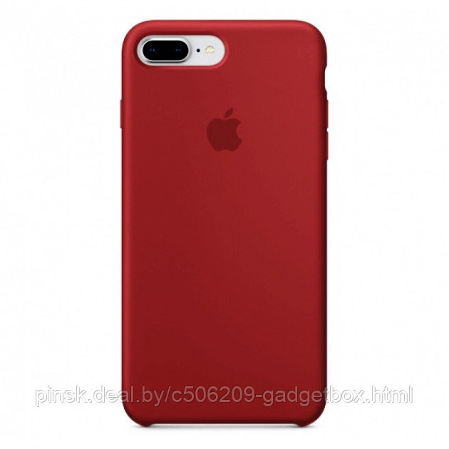 Чехол Silicone Case для Apple iPhone 7 Plus / iPhone 8 Plus, #33 Cherry (Темно-красный) - фото 1 - id-p130058008