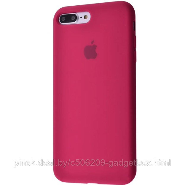 Чехол Silicone Case для Apple iPhone 7 Plus / iPhone 8 Plus, #39 Red raspberry (Малиновый) - фото 1 - id-p130058014