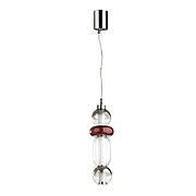 4826/18L PENDANT ODL21 007 хром/дымчатый/бордо/прозрачный Подвес LED 18W BEANS