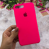 Чехол Silicone Case для Apple iPhone 7 Plus / iPhone 8 Plus, #47 Barbie pink (Розовый неон)