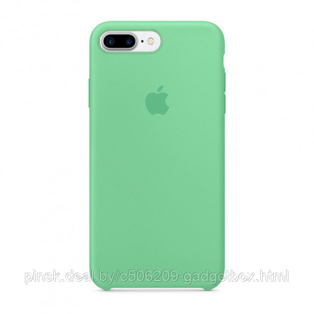 Чехол Silicone Case для Apple iPhone 7 Plus / iPhone 8 Plus, #50 Spearmint (Мятный) - фото 1 - id-p130058025