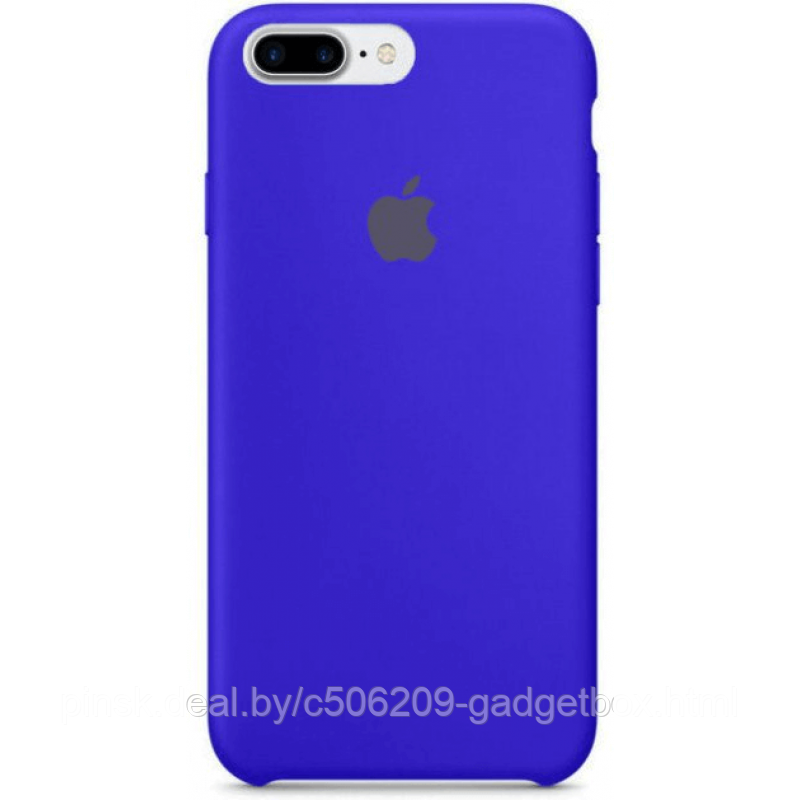 Чехол Silicone Case для Apple iPhone 7 Plus / iPhone 8 Plus, #53 Cornflower (Васильковый) - фото 1 - id-p130058028