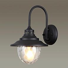 4836/1W NATURE ODL21 569 черный/стекло Ландшафтный настенный светильник E27 1*60W IP44 KALPI, фото 3