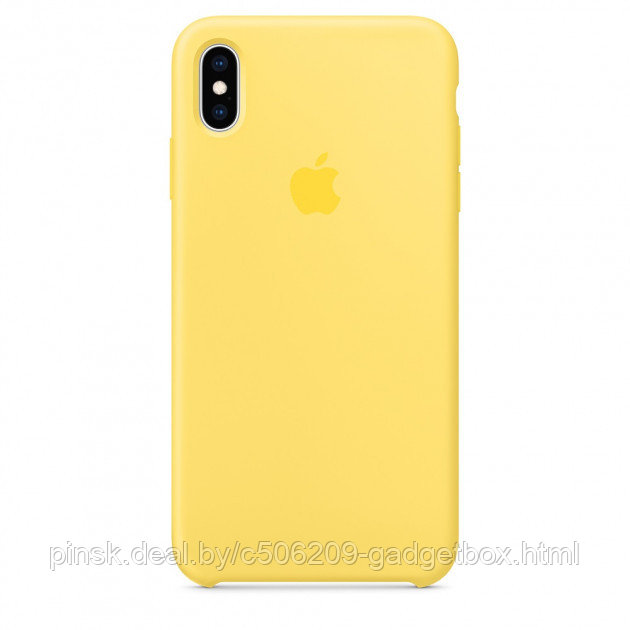 Чехол Silicone Case для Apple iPhone X / iPhone XS , #4 Yellow (Желтый) - фото 1 - id-p130058049