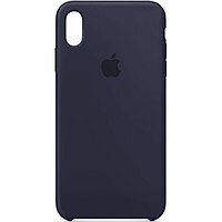 Чехол Silicone Case для Apple iPhone X / iPhone XS , #8 Dark blue (Темно-синий)