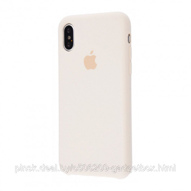 Чехол Silicone Case для Apple iPhone X / iPhone XS , #10 Antique white (Античный белый) - фото 1 - id-p130058055