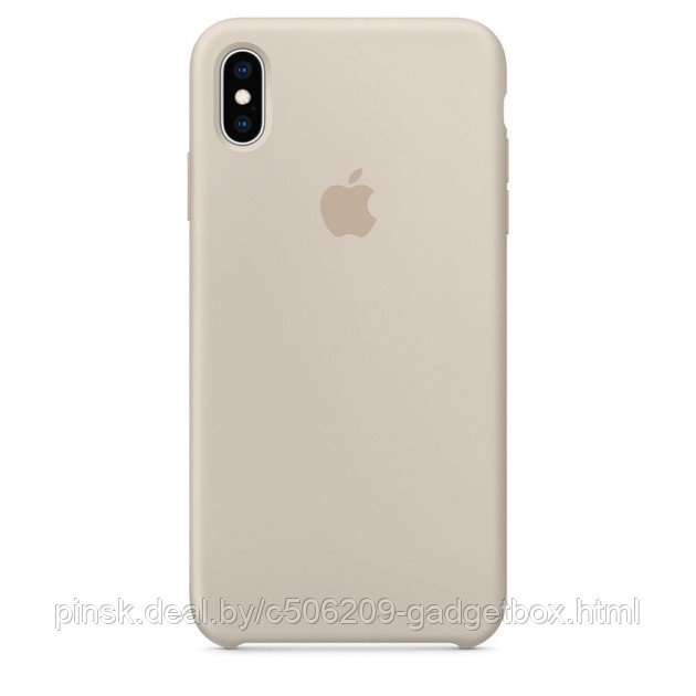 Чехол Silicone Case для Apple iPhone X / iPhone XS , #11 Stone (Светло-серый) - фото 1 - id-p130058056