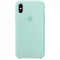 Чехол Silicone Case для Apple iPhone X / iPhone XS , #17 Turquoise (Бирюзовый)