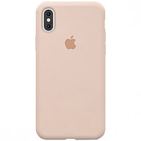 Чехол Silicone Case для Apple iPhone X / iPhone XS , #19 Pink sand (Розовый песок)