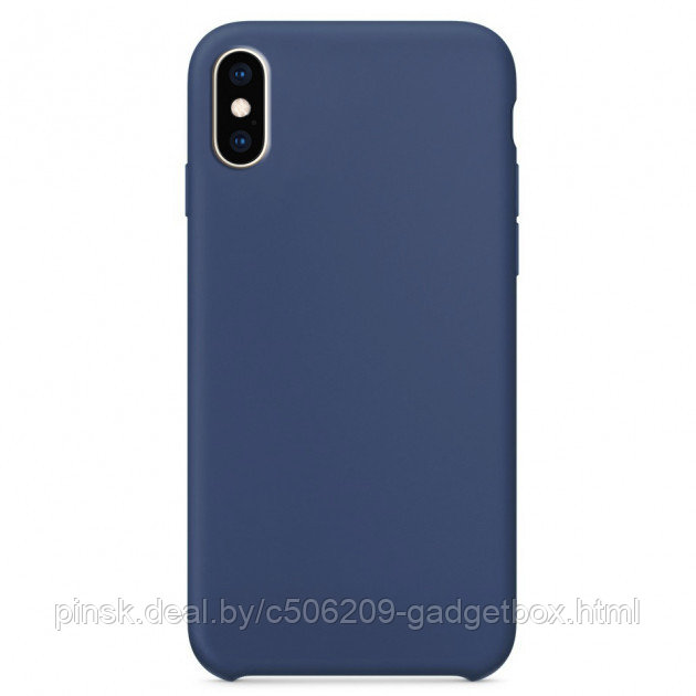 Чехол Silicone Case для Apple iPhone X / iPhone XS , #20 Blue Cobal (Синий кобальт) - фото 1 - id-p130058065