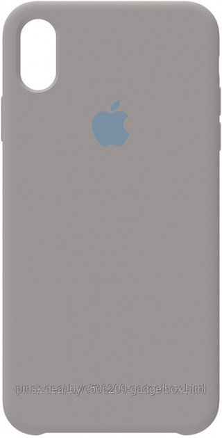 Чехол Silicone Case для Apple iPhone X / iPhone XS , #23 Pebble (Песчаный) - фото 1 - id-p130058068