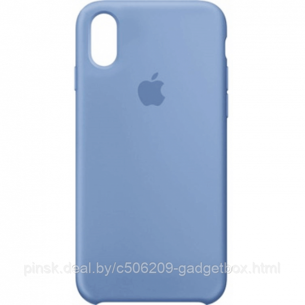 Чехол Silicone Case для Apple iPhone X / iPhone XS , #24 Azure (Лазурный) - фото 1 - id-p130058069