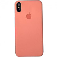 Чехол Silicone Case для Apple iPhone X / iPhone XS , #27 Peach (Персиковый)