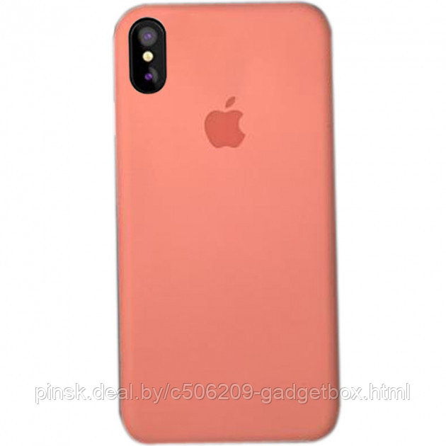 Чехол Silicone Case для Apple iPhone X / iPhone XS , #27 Peach (Персиковый) - фото 1 - id-p130058072