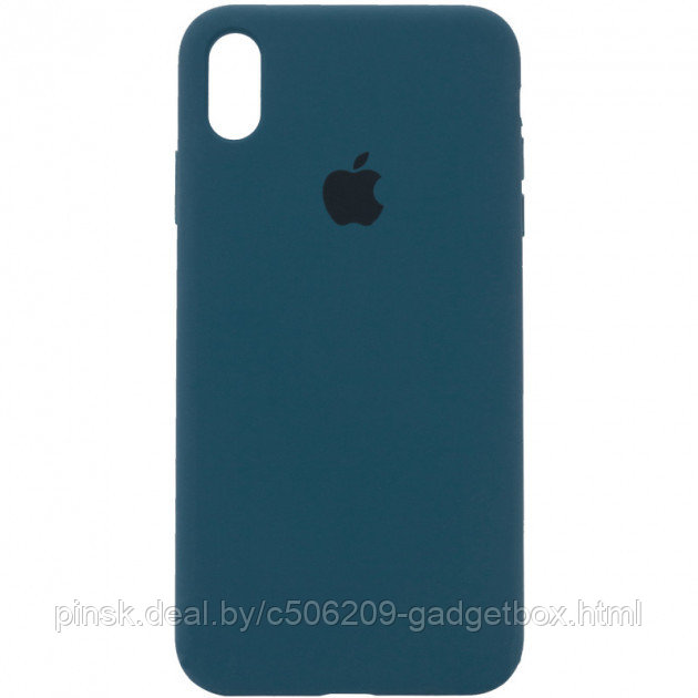 Чехол Silicone Case для Apple iPhone X / iPhone XS , #35 Cosmos blue (Космический синий) - фото 1 - id-p130058080