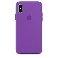 Чехол Silicone Case для Apple iPhone X / iPhone XS , #45 Brinjal (Баклажановый)