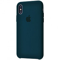 Чехол Silicone Case для Apple iPhone X / iPhone XS , #49 Pacific green (Океанически-зеленый)