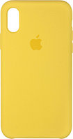 Чехол Silicone Case для Apple iPhone X / iPhone XS , #51 Canary yellow (Канареечный)