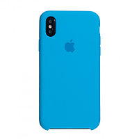 Чехол Silicone Case для Apple iPhone X Max / iPhone XS Max, #16 Blue (Голубой)