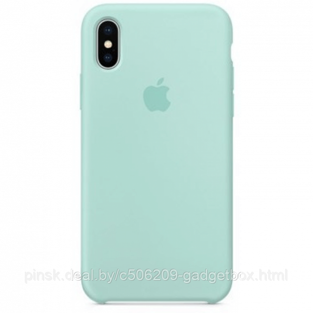 Чехол Silicone Case для Apple iPhone X Max / iPhone XS Max, #17 Turquoise (Бирюзовый) - фото 1 - id-p130058132