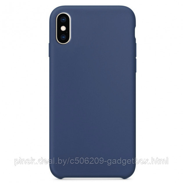 Чехол Silicone Case для Apple iPhone X Max / iPhone XS Max, #20 Blue Cobal (Синий кобальт) - фото 1 - id-p130058135