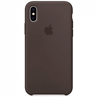 Чехол Silicone Case для Apple iPhone X Max / iPhone XS Max, #22 Cocoa (Шоколадный)