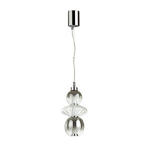 4867/8L PENDANT ODL21 007 хром/дымчатый/прозрачный Подвес LED 8W 560Лм 4000К MONRA, фото 2