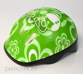 Детский шлем защитный для роллеров. Цвет зелёный. Арт. 6001
