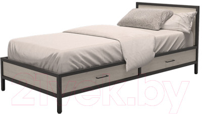 Односпальная кровать Millwood Neo Loft КМ-3.1 Ш 207x97x81