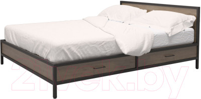 Двуспальная кровать Millwood Neo Loft КМ-3.6 Ш 207x182x94