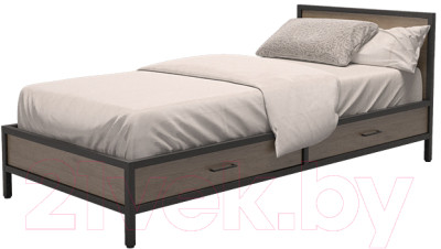 Односпальная кровать Millwood Neo Loft КМ-3.1 Ш 207x97x81