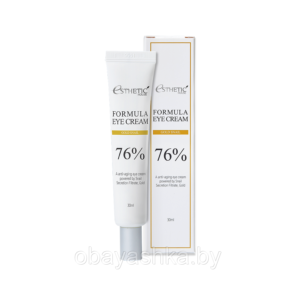 [ESTHETIC HOUSE] Крем для глаз ЗОЛОТО/УЛИТКА Formula Eye Cream Gold Snail, 30 мл - фото 1 - id-p145419216