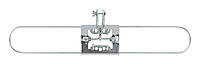 Держатель подметального мопа металлический 60x9 TTS