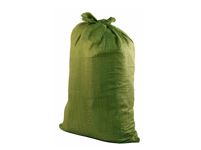 Мешок полипропиленовый для мусора 55*95 см,зеленый