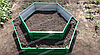 Клумба оцинкованная с полимерным покрытием (зеленый мох RAL 6005) , диаметр 0.6 м , высота 20 см., фото 7