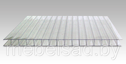 Поликарбонат сотовый прозрачный "Гаспадар" 6,0 мм (0,8 кг/м2) - фото 1 - id-p145429747