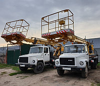 Заказать автовышку 18 метров с поворотной корзиной на базе ГАЗ. Работаем по Минску и всей РБ